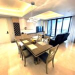 Dining living stylish 2br apartment arc100 surabaya