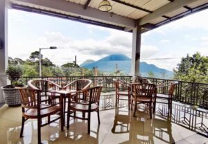 Veranda seating area at Avila Hotel in Trawas